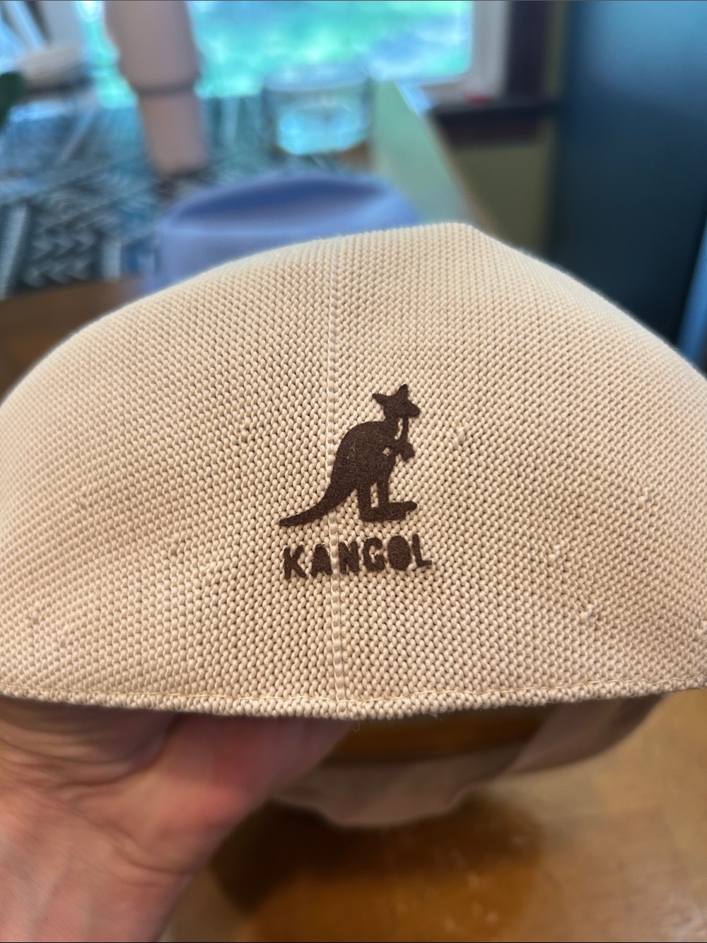 Kangol Beige Knit 504 Ventair Hat